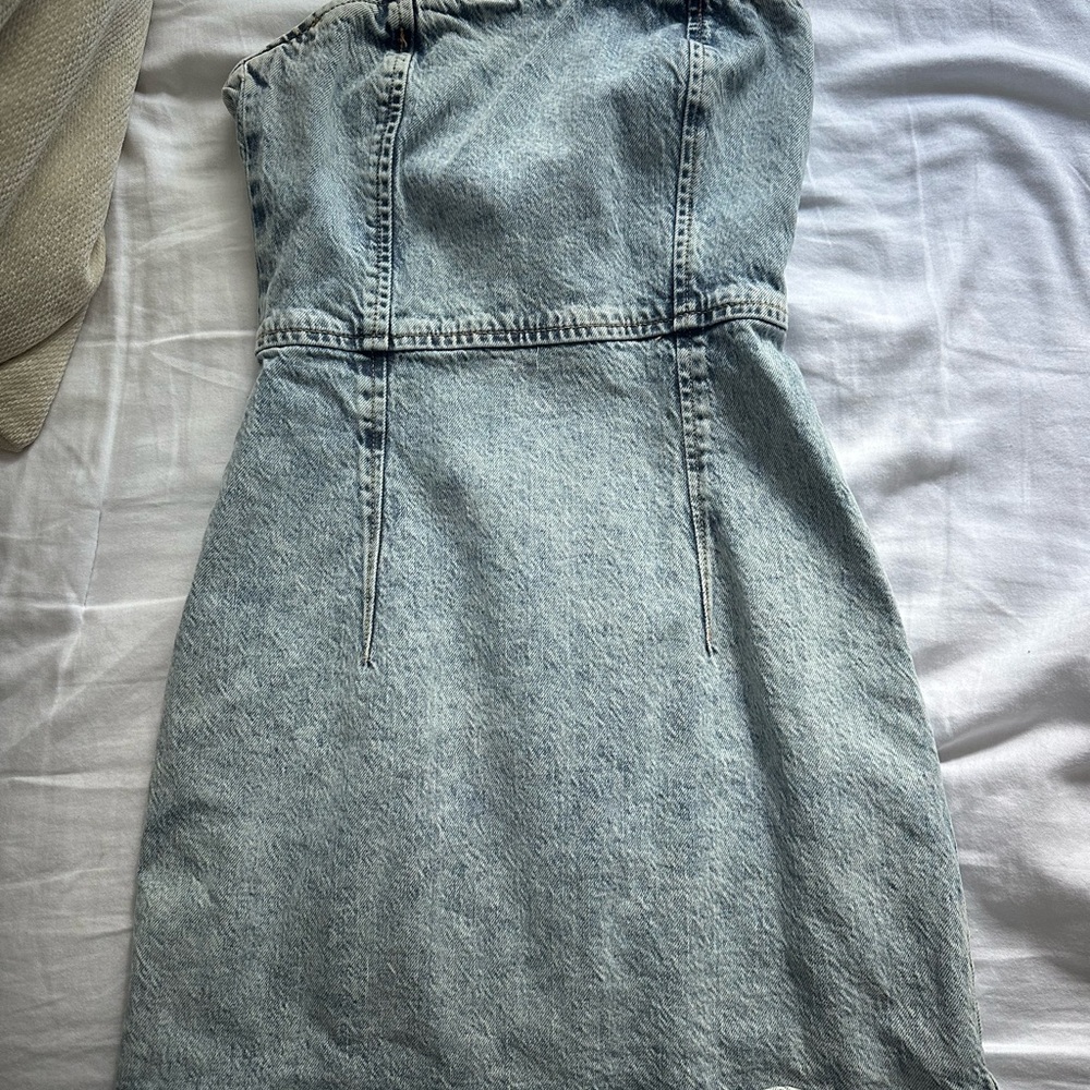 Zara Denim Mini Dress - Blue